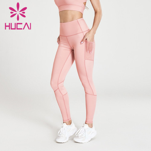 wholesale pink brand yoga leggings high quality hip lifting fitness pants