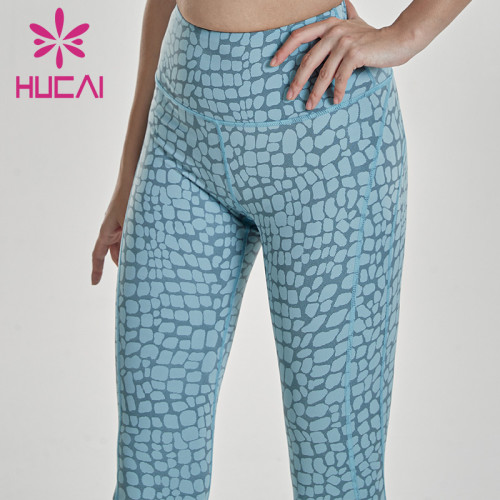 wholesale coral yoga leggings high quality hip lifting fitness pants