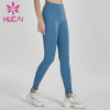 wholesale dark blue yoga leggings hip lifting fitness pants