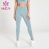 Custom Manufacture heather blue yoga leggings Private Label sport wear