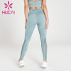 Custom Manufacture heather blue yoga leggings Private Label sport wear