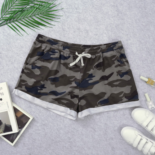 camo jogger sweat shorts wholesale
