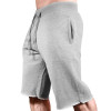 men fleece jogger shorts black wholesale