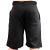 men fleece jogger shorts black wholesale