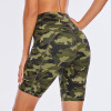 camo printed biker shorts wholesale women high waisted legging