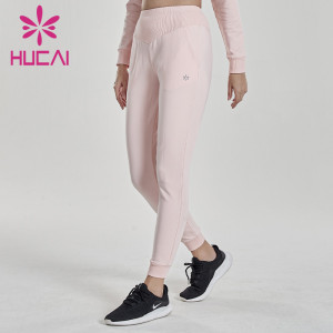 Create custom women pink jogger pants