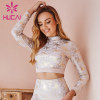 Hot stamping printing high collar athletic fit T-shirt wholesale