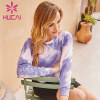 Custom round neck long sleeve sports t shirt printing