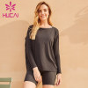 Loose workout Long sleeve black t shirts wholesale