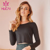 Custom loose short open navel gym t shirts Private Label Factory Supplier