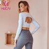 Custom cut long sleeve printed gym t shirts
