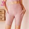 Gym Shorts Bulk Side Pocket Peach Hip leggins Design Custom Manufacture
