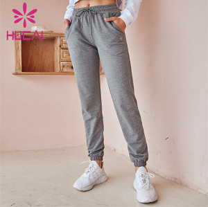 China Factory Custom Solid Color Loose Sweatpants