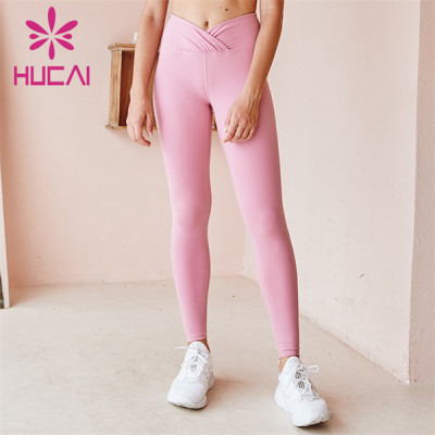 High Waist Solid Color Fitness Pants China Manufacturer