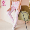 High Waist Plaid Fitness Pants Wholesale Customization