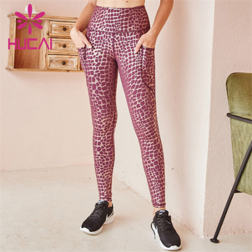 Leopard Print High Waist Fitness Pants Factory  Manufacturer