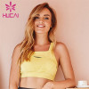 Customized Wholesale Solid Color Mesh Design Sports Bra