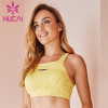 Customized Wholesale Solid Color Mesh Design Sports Bra