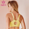Customized Wholesale Solid Color Mesh Design Sports Bra