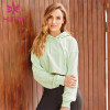Custom Solid Color Long Sleeve Hooded Sweatshirt