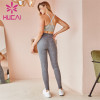 Solid Color Sports Bra And Printed Leggings Suit Customization