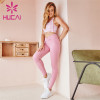 Custom Printed Sports Bra And Pink Leggings Suit