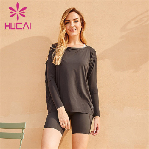 Wholesale Loose Sweatshirts And Cycling Shorts Suits