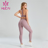 Fashion Solid Color Sports Bra And Yoga Pants Suit leggings manufacturers