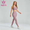 Fashion Solid Color Sports Bra And Yoga Pants Suit Wholesale