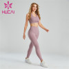 Fashion Solid Color Sports Bra And Yoga Pants Suit leggings manufacturers