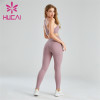 Fashion Solid Color Sports Bra And Yoga Pants Suit Wholesale