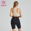 Pure Color Sports Bra And Cycling Shorts Suit Wholesale