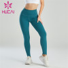 Wholesale Blue Slim-fitting Abdomen And Hip Leggings