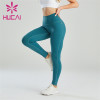 Wholesale Blue Slim-fitting Abdomen And Hip Leggings