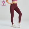 Crimson High Waist Slim Hips Yoga Pants Wholesale