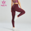 Crimson High Waist Slim Hips Yoga Pants Wholesale