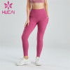 Pink High Waist Running Fitness Leggings Custom Wholesale