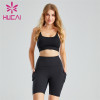 Sling Halter Sports Bra And Cycling Shorts Wholesale