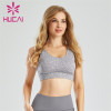 Gym Ladies Grey Backless Sports Bra Bulk Wholesale