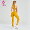 Orange Yellow Yoga Sports Suit Custom Wholesale