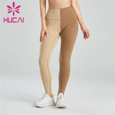Ladies Fashion And Novel Two-color Stitching Leggings Customization