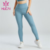 Ladies Light Blue High Waist Slim Leggings Wholesale