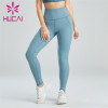 Ladies Light Blue High Waist Slim Leggings Wholesale