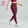 Custom Ladies Crimson Fitness Yoga Leggings Factory Manufacturer