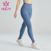 Ladies Blue Slim Yoga Leggings Wholesale