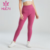 Custom Manufacture Ladies Cute Pink Slim Fit Leggings Factory Supplier Private Label