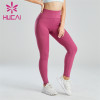 Custom Manufacture Ladies Cute Pink Slim Fit Leggings Factory Supplier Private Label