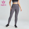 Simple Black And Gray Color Matching Leggings Customization