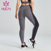 Simple Black And Gray Color Matching Leggings Customization