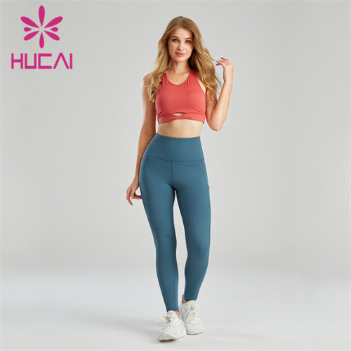 Folding Sports Bra And High Waist Leggings Suit Supplier